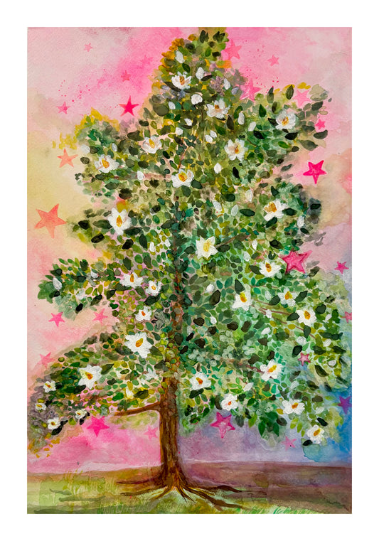 Magnolia Red Oak Lane Print
