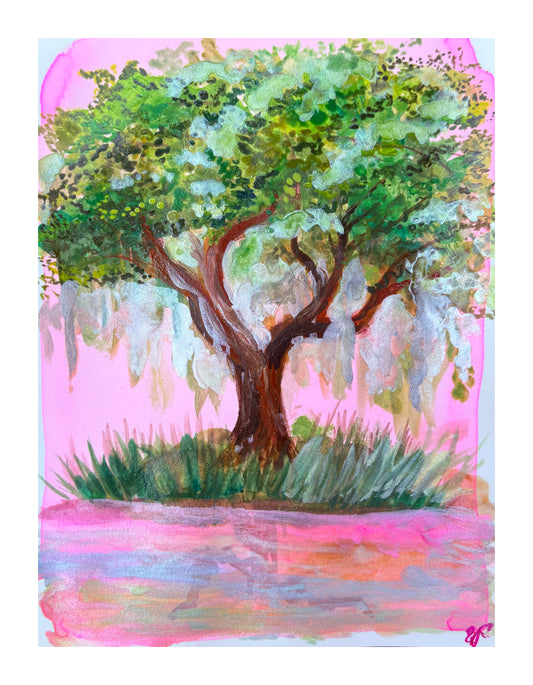 Moss Tree Print